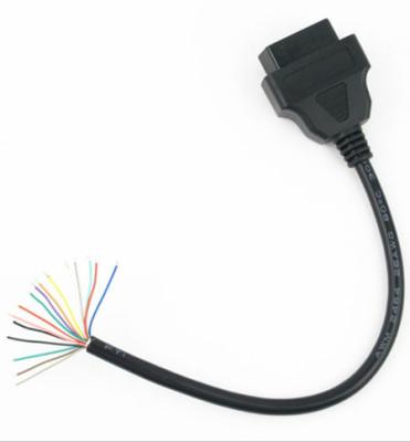 China Wire Harness Universal Obdii OBD2 16pin Female Connector To Open OBD Cable J1962f (16 Wire) for sale