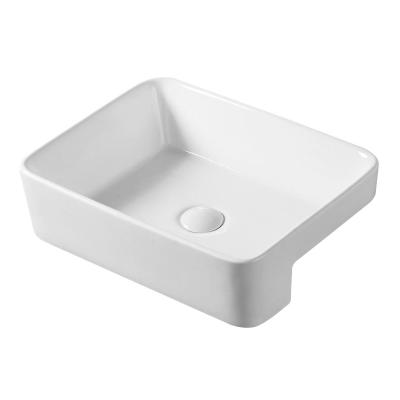 China Modern Factory Wholesale Sanitary Ware Bathroom Ceramic Above Counter Basin Wash Shiny Sinks For Hotel for sale