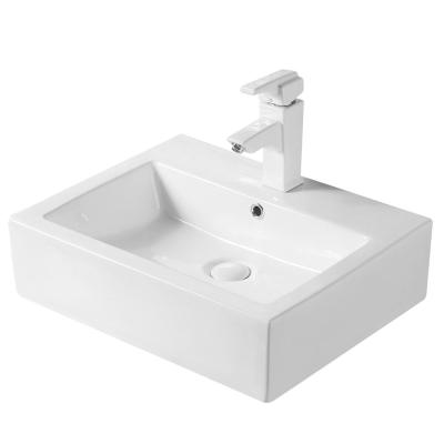 China Modern Newcomer Adjusts Art Countertop Hand Wash Basin in White Ceramic for Bathroom for sale