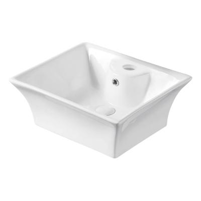 China Hot Sale Modern Rectangular White Bathroom Art Basin Luxury Modern Style Wash Basin Sinks for sale