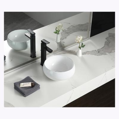 China Art Modern Ceramic White Round Basin Bathroom Vanity Countertop New Product Sanitary Ware for sale