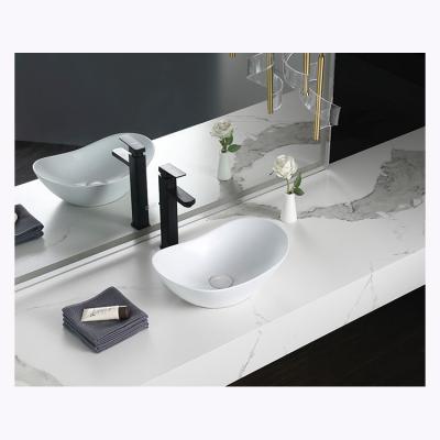 China Factory Wholesale Modern White Ceramic Countertop Wash Basin For Sale for sale