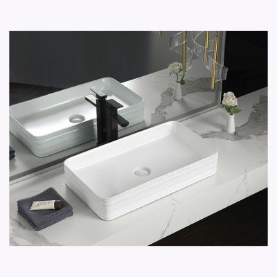 China Modern High Quality Sanitary Ware Art Wash Basin Bathroom Hand Basin Wall-Hung Ceramic Wash Basin for sale