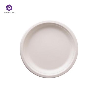 China Disposable disposable paper plate cheap environmental protection tableware food complete/good quality 8 inch for sale