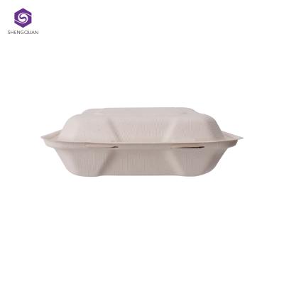 China Quality Paper Pulp Tableware Disposable Food Bowl 3 Compartment Heatable Guaranteed Disposable Takeout Lunch Box for sale