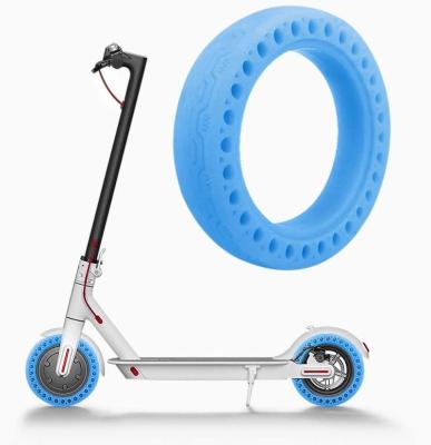 China Pro 2 M365Pro MI scooter tire blue green luminous honeycomb tires electric honeycomb tire spare parts spare parts for sale