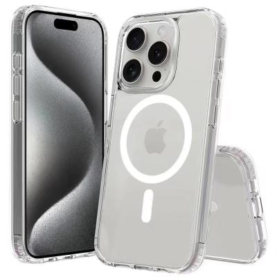 China TPU Silicone Shockproof Magnetic Mobile Phone Cases For Iphone 15 14 13 Pro Max for sale