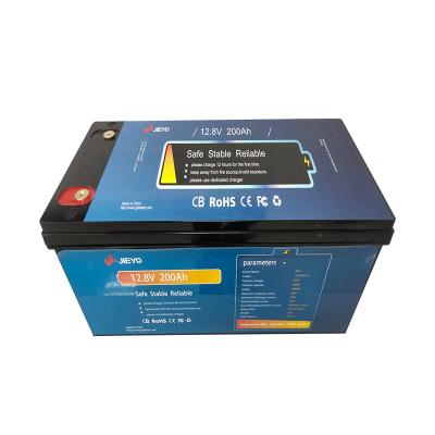 China 12V 200Ah LiFePO4 Battery Pack Deep Cycle Battery For Golf Cart RV Marine Boat Battery 510*230*220 mm for sale