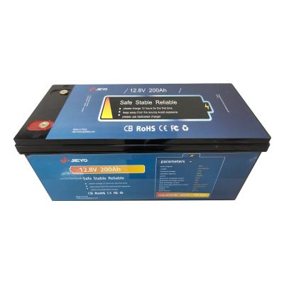 China 12V 200Ah LiFePO4 Battery Pack Deep Cycle Battery RV Battery Lithium 510*230*220 mm for sale