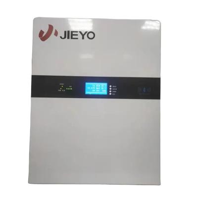 China Jieyo factory use 48V 100Ah lithium ion battery system energy storage wall mounted home solar energy battery 425*165*540mm for sale