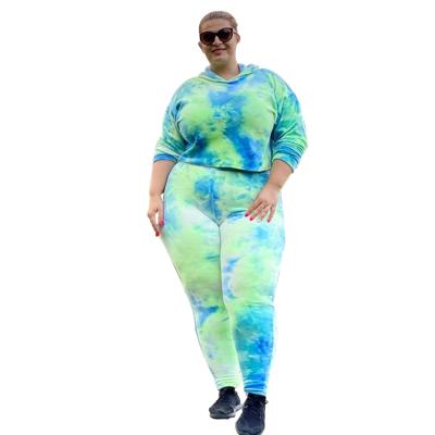 China Breathable wholesale clothes womanb big size printing plus size 2 piece set pants sets for sale