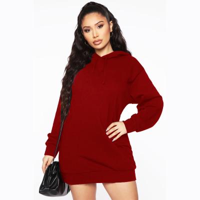 China Plus size hoodie plus size 2022 women clothing streetwear plus fleece fashion sweatshirt mid length upper women for sale