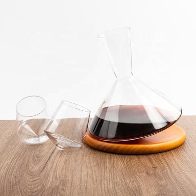 China Eco-friendly lead free 1100ml wine glasses with new design wine decanter sale decanter wine glasses for party for sale