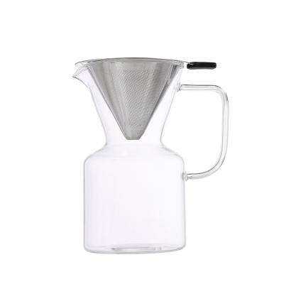 China Customized Premium Viable Professional Coffee Glass Pot Drip Coffee Maker ODM Glass Coffee Cold Pitcher for sale