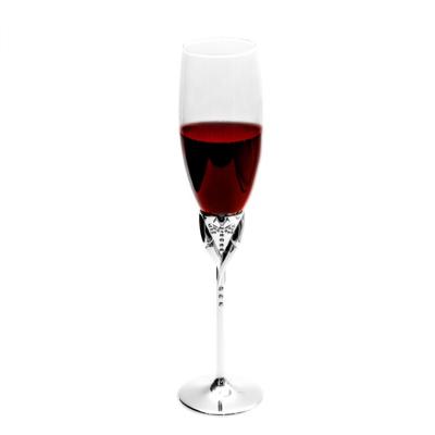 China Long Stem Heart Shape Design Gift Christmas Decoration Party Drink Charm Funny Wine Glasses for sale