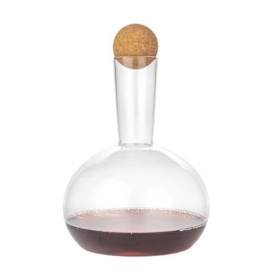 China High Quality Eco-friendly 1600ml Wine Decanter Customized Decanter For Home Use Wine Decanter With Cork Lid for sale