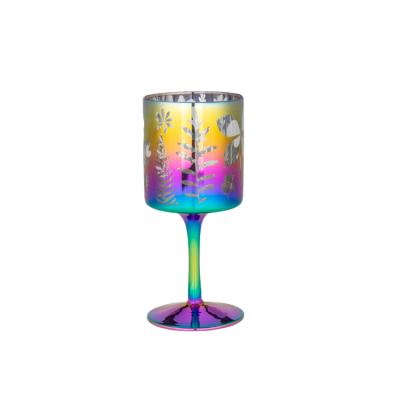 China Christmas Home Decor Decoration Glass Candle Holder Festival Celebrate Candlestick Dinner Table Candle Holder for sale