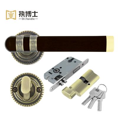 China Professional Easy Installation Dr.Handle Door Handle Manufacturing Door Hardware Locks and Handle for Interior Bedroom Door for sale