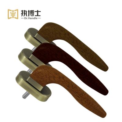 China European Style Easy Installation Modern Hardware Interior Soild Wood And Turnout Brass Interal Hidden Window Handles for sale