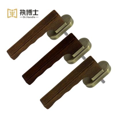 China Easy Installation Buyer Recommendation Window Accessories Soild Wooden Window Handle and Door Hardware For Sliding Window Aand Door for sale