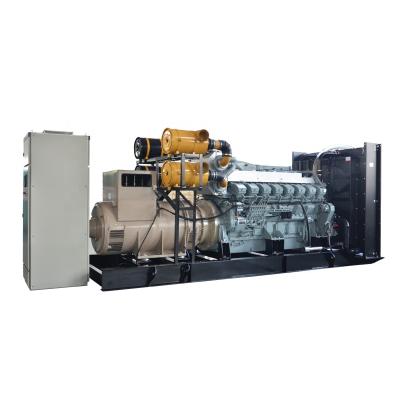 China Mitsubishi 12cylinders JHSM-1000GF continuous duty use diesel electric generator 1000kw genset factory price for sale