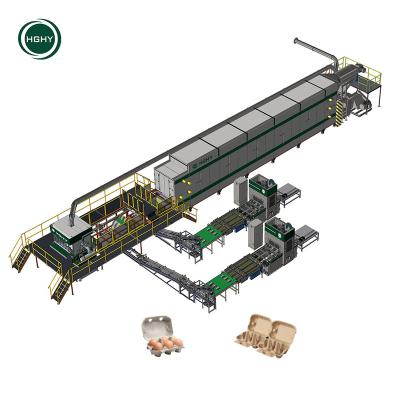 China Factory Automatic Stacking Paper Recycling Product For Egg Carton Making Pulp Molding Heating By Electricity Egg Carton Making Machine for sale