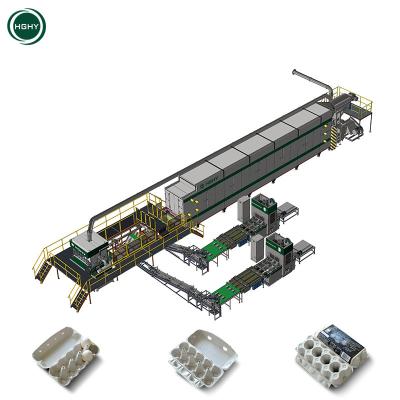 China Factory Fully Automatic Recycled Paper Pulp Egg Carton Molding Machine for sale