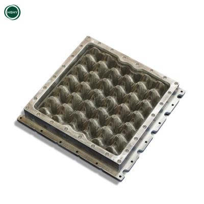 China Aluminum egg tray/fruit/soap/egg carton egg tray mold good price egg pulp industrial box mold for sale