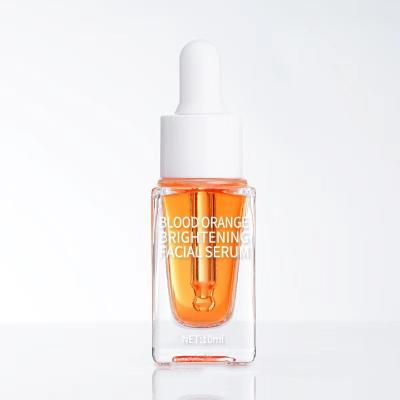 China Square 10ml Thick Bottom Serum Cosmetic Facial Glass Dropper Bottle Transparent Color Dropper Bottle With White Top for sale