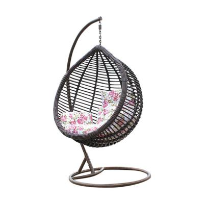 China Easy Assemble 2021 Modern Outdoor Patio Hot Sales Pe Rattan Swing Hanging Ch Chairs Veludo Outdoor Patio Hot Sales Pe Rattan Swing Hanging for sale