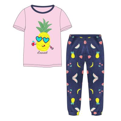 China Cartoon Boys Home Wear Breathable Shorts And T-shirt Set Short Cotton Children Sleepwear Pajamas Ribbed Pajamas for sale