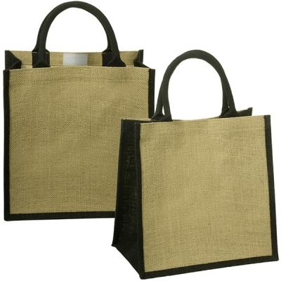 China Jute Custom Printed Wedding Eco-Friendly Factory Shopping Gift Bag Burlap Hessian Tote Bags Eco-Friendly for sale