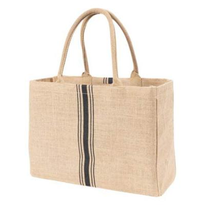 China Wholesale Eco-Friendly Customizing Eco-friendly Fashion Beach Tote Grocery Jute Printed Reusable Bags for sale