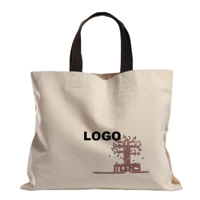 China 2023 Eco-Friendly New Eco Printed Custom Made Recycled Plain Organic Canvas Blank Tote Bag With Logo Cotton Shopping Bag for sale