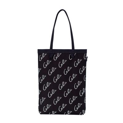 China New Wholesale Recycled Eco-friendly Canvas Envelope Bag Pouch Makeup Packaging With Cotton Rope Black Logo Print for sale