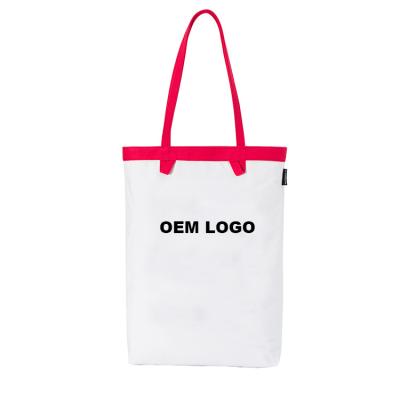 China Custom Made Good Quality Eco-friendly Cotton Canvas Tote Shopping Bag Calico Shopper Bags With Printed Logo for sale