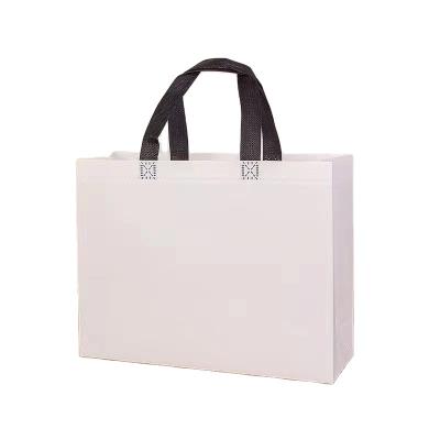 China Silver Gold Rose Gold Lamination Metallic Laser Woven Fabric Bag Eco-friendly Collapsible Shopping Bag Non Woven Bag for sale