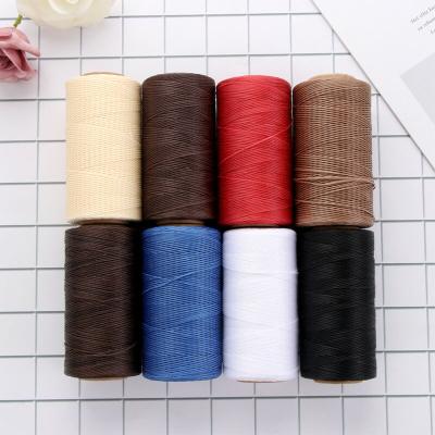 China Fixing 1mm Yarn Waxed Polyester Twine Rope Macrame Bracelet Yarn Craftsman Twine for sale