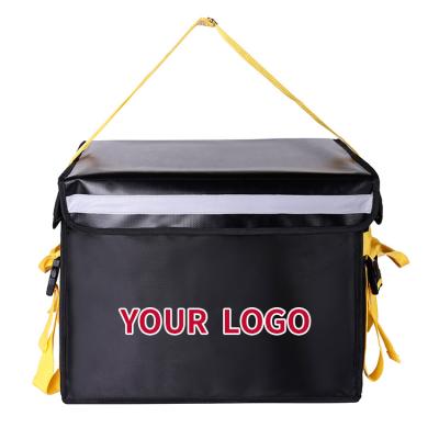 China Motorcycle Waterproof Thermal Big Bike Foldable Lunch Insulate Cooler Bag Food Delivery Bag Heated Thermal for sale