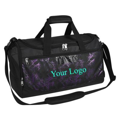 China 2022 Fashion Hot Sale Black Lightweight Large Sports Gym Logo Duffle Custom Travel Bags Luggage for sale