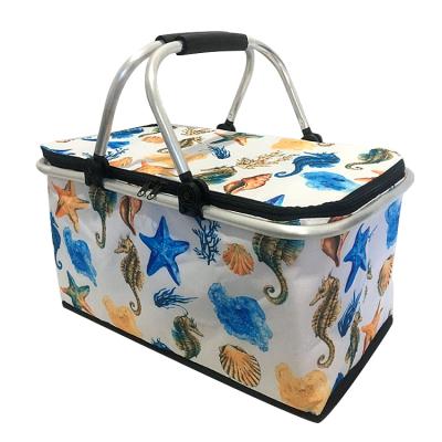 China Custom Ice Insulated Bag Waterproof Food Delivery Picnic Camping Lunch Bag Folding Thermal Cooler Bag Set for sale