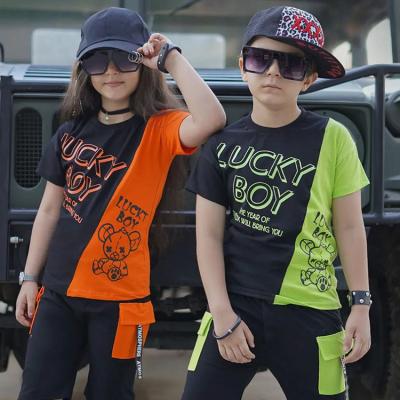 China OEM kids casual clothing sets high quality kids shirt and shorts suit unisex summer kids clothing set for sale