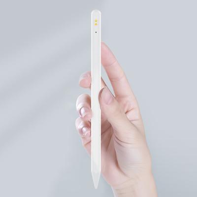 China Mobile Phone Magnetic Design Slim Tip Palm Rejection Stylus Pen with Magnetic Charging Cable/Case for Apple iPad for sale