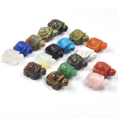 China Wholesale Bulk Mini Crystal Carving Sea Turtle - Obsidian Rose Quartz Amethyst Natural Little Crystal Jade Tortoise from China for sale