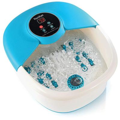 China Hot Sale Amazon Model Electric Portable Bubble Body Plastic Detox Heated Water Infrared Foot Soak Bucket Massager for sale