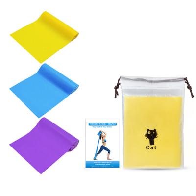 China Custom Printed SBR Mini Drop Shipping Gym Fitness Logo Yoga Stretch Band Latex Exercise Loop Band Resistance Band Sets for sale