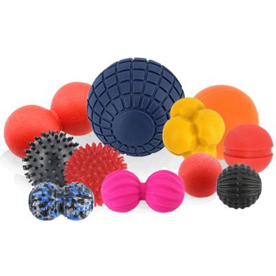 China Custom OEM Body Silicone Yoga Massage Balls Tissue Ball Vibrating Exercise Foam Roller for sale