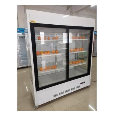 China 2500L Früchte-Display Kühlgerät Lebensmittel-Display-Kühler Automatisches Auftauen zu verkaufen