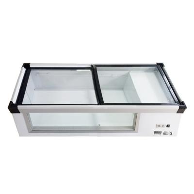 China Versatile kommerzielle Tischtop Kühlschrank Kühlschrank Glas Tür Schaufenster zu verkaufen