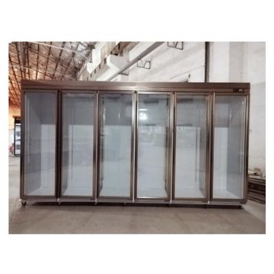 China Beer Split Door Fridge Freezer Energy saving Upright Freezer And Fridge premium for sale